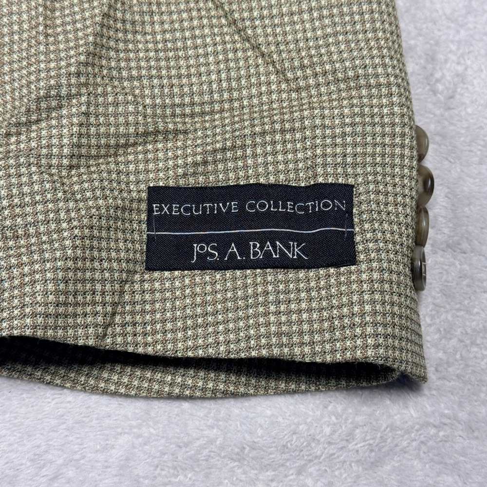 Jos. A. Bank Sport Coat Mens 50L Tan Silk Wool Executive Collection Blazer - Picture 3 of 12